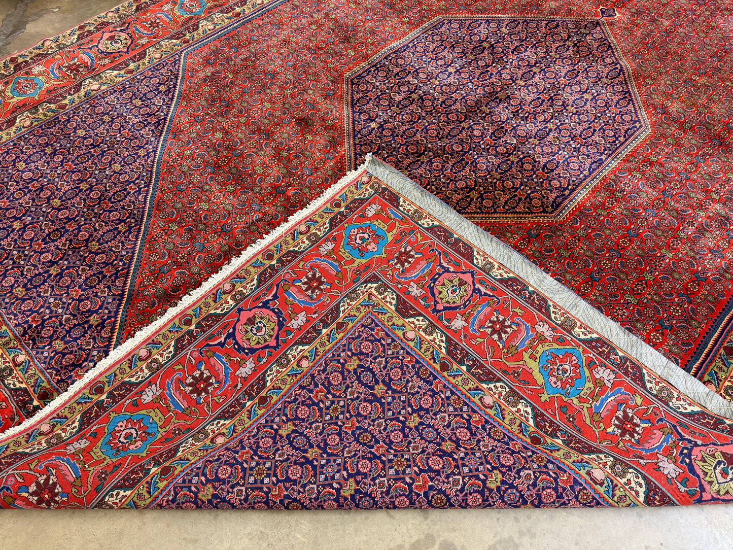 10’x13’ Hand-Knotted Wool Bidjar Persian Area Rug 10x13 Handmade Carpet