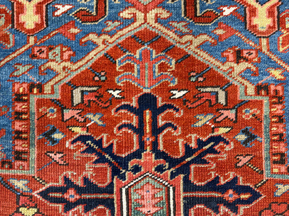 Hand-Knotted Persian Heriz Serapi Rug - 8’1”x10’5”