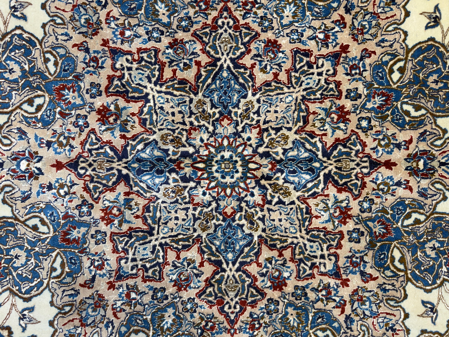 Hand-Knotted 4 La Persian Nain Rug - 10'3"x14'1"