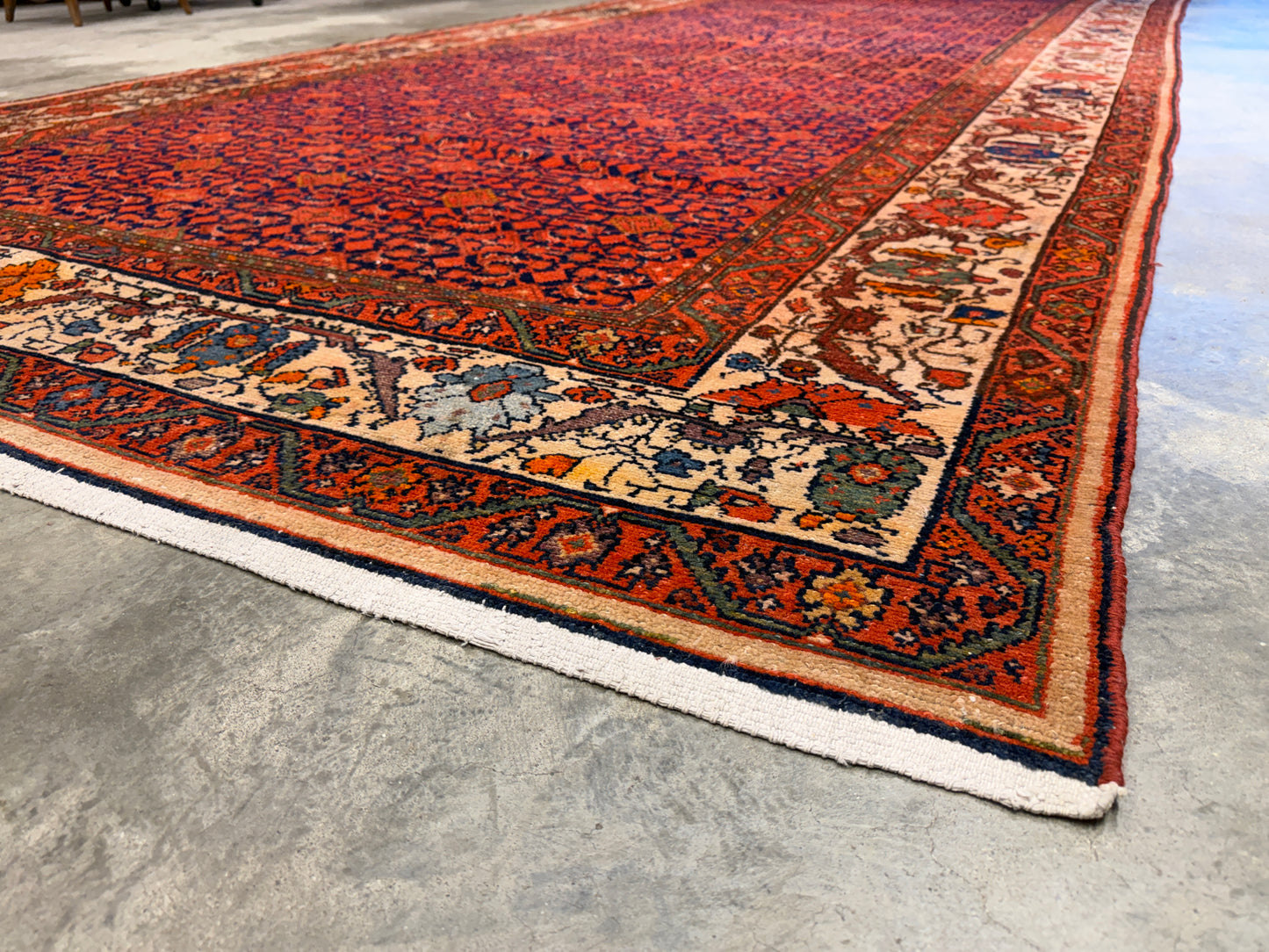 Antique Hand-Knotted Persian Malayer Runner - 6’9”x16’4”