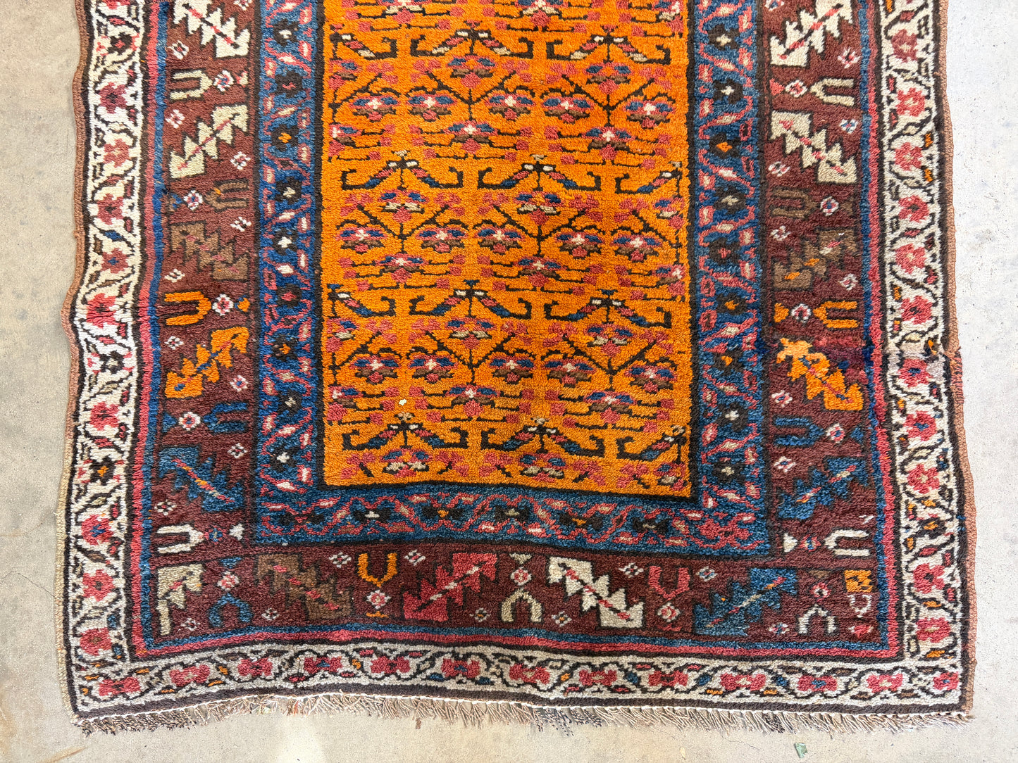 Hand-Knotted Heriz Runner - 3’3”x16’8”