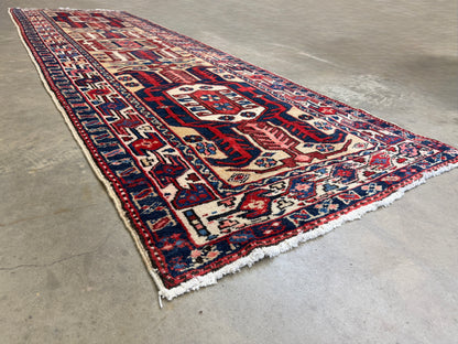 Hand-Knotted Nahavand Runner - 3’2”x10’5”