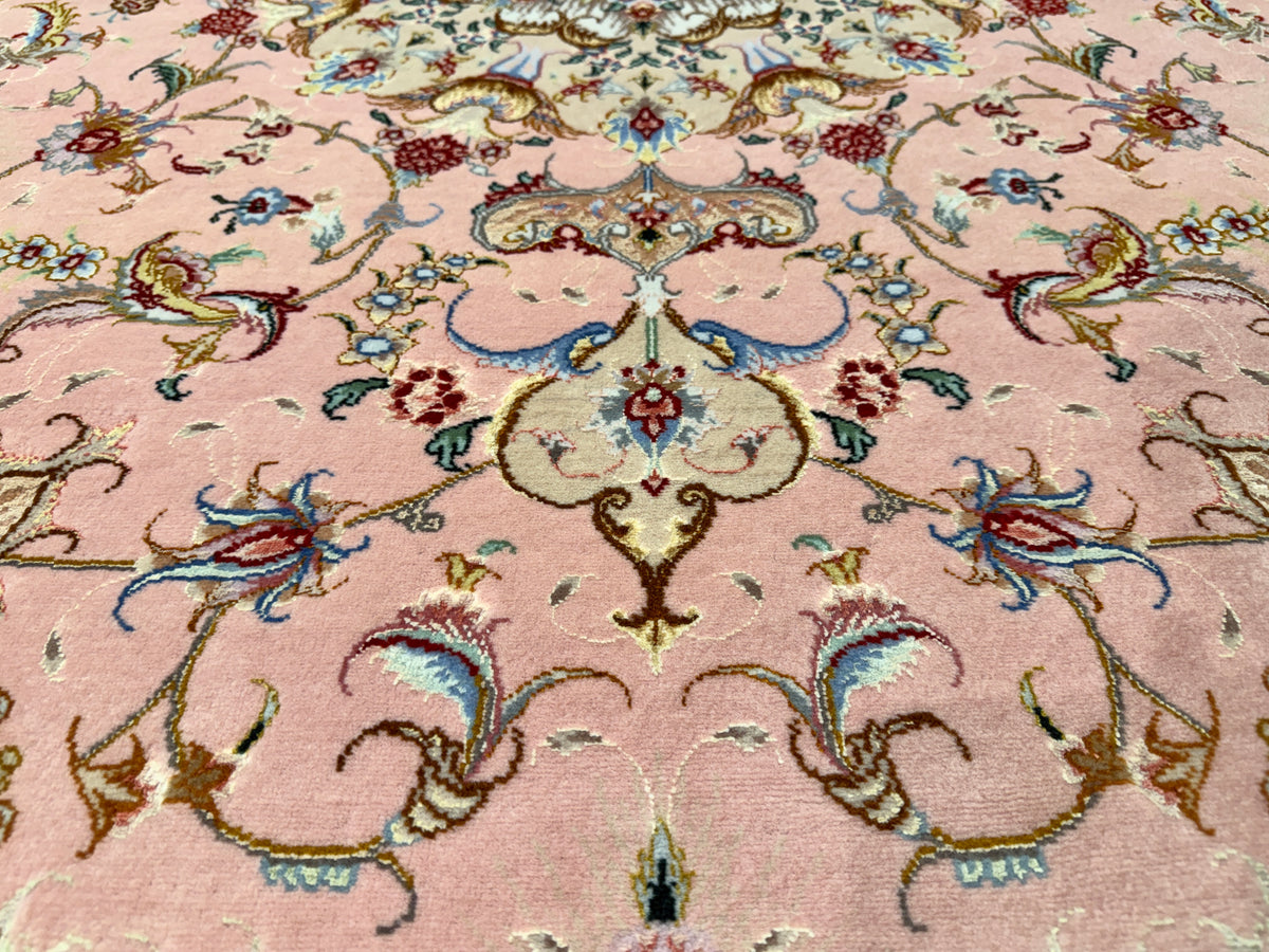 Hand-Knotted Persian Tabriz 70 Raj Rug - 5'x7'2"