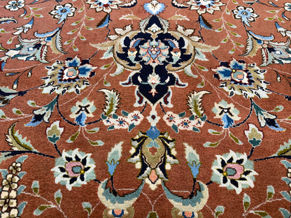Hand-Knotted 60 Raj Persian Tabriz Rug - 9’9”x13’