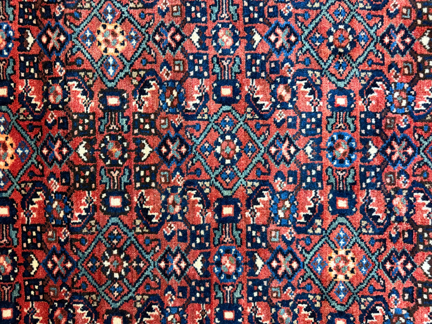 Hand-Knotted Persian Hamadan Rug - 10’6”x17’2”