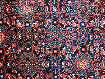 Hand-Knotted Persian Hamadan Rug - 10’6”x17’2”
