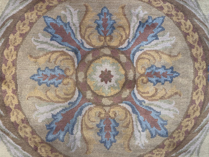 8’x9’10” Hand-Knotted Wool Aubusson Area Rug