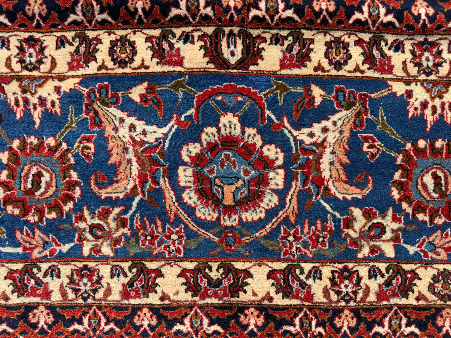 Hand-Knotted Persian Isfahan Rug - 13’9”x18’2”