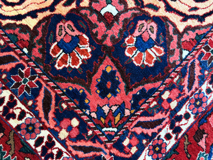 Antique Hand-Knotted Persian Bakhtiari Rug - 10’6”x14’7”