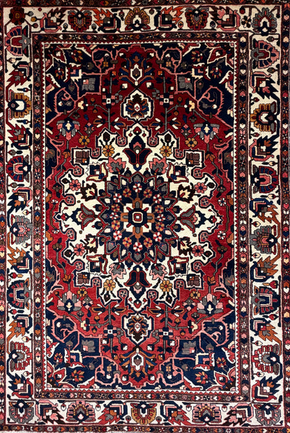 Hand-Knotted Persian Bakhtiari Rug - 6’11”x10’4”
