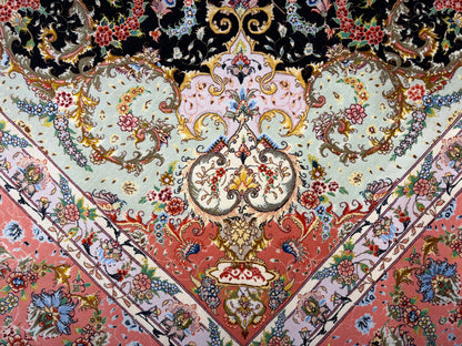 Hand-Knotted 60 Raj Persian Tabriz Rug - Signed Faizi - 10’x13’7”