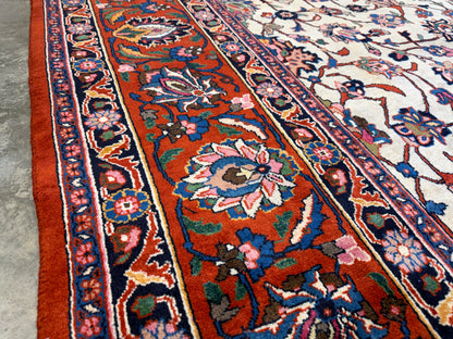 Hand-Knotted Persian Mashad Rug - 9’6”x12’5”