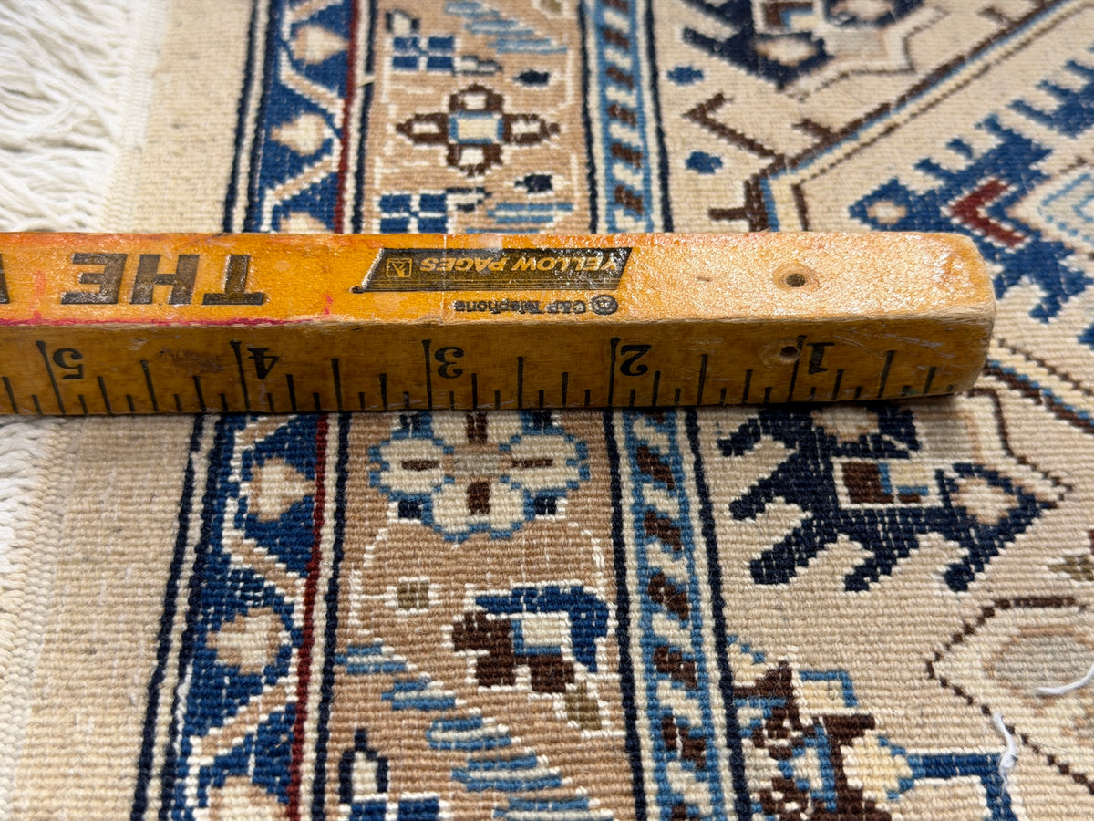 Hand-Knotted Persian Nain Rug - 5’2”x8’9”