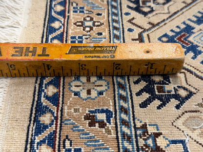 Hand-Knotted Persian Nain Rug - 5’2”x8’9”