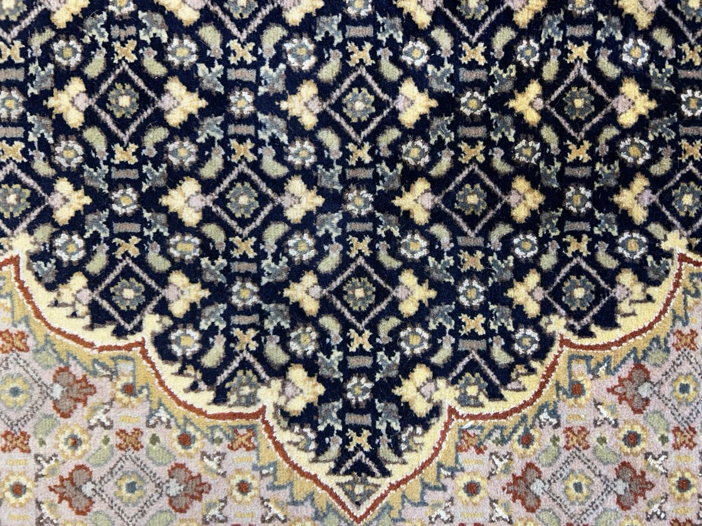 8’ Diameter Hand-knotted Wool Round Area Rug - Handmade Carpet 8x8 Blue