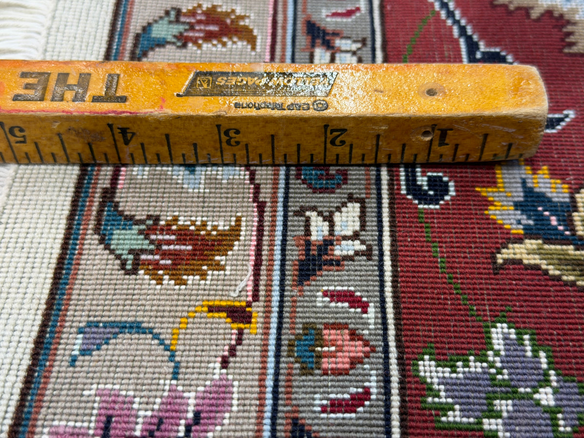 Hand-Knotted 50 Raj Persian Tabriz Rug - 6'9"x9'9"