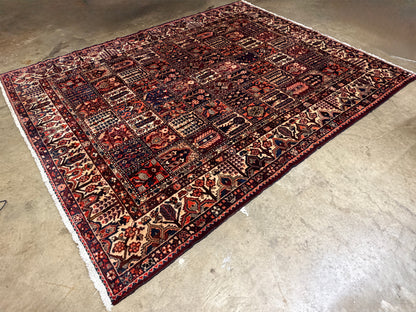 Hand-Knotted Persian Bakhtiari Rug - 9’11”x12’7”