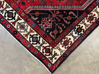 Hand-Knotted Persian Hamadan Rug - 5'x9'4"