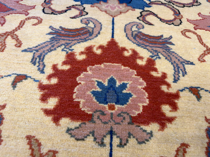 7’10”x10’2” Hand-Knotted Wool Tabriz Romanian Area Rug