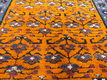 Hand-Knotted Heriz Runner - 3’3”x16’8”
