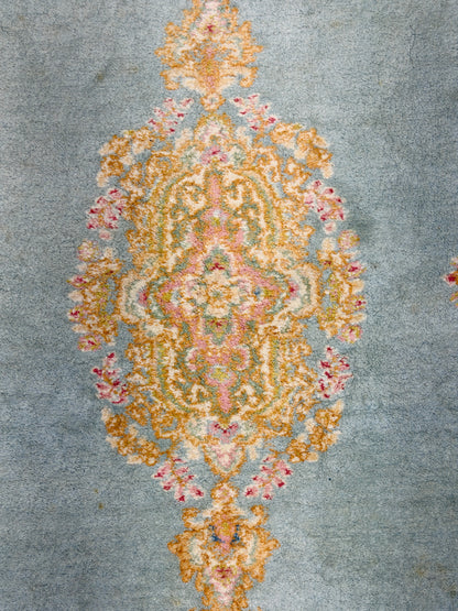 Antique Hand-Knotted Persian Kerman Rug - 3’11”x7’