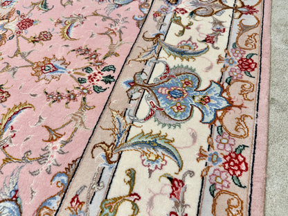 Hand-Knotted Persian Tabriz 70 Raj Rug - 5'x7'2"