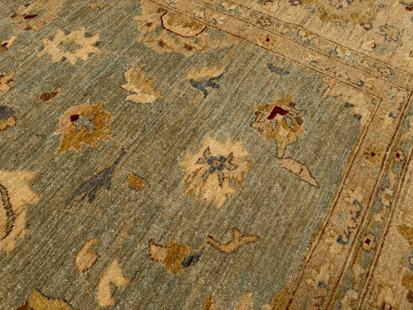 Hand-Knotted Oushak Rug - 13’x17’9”