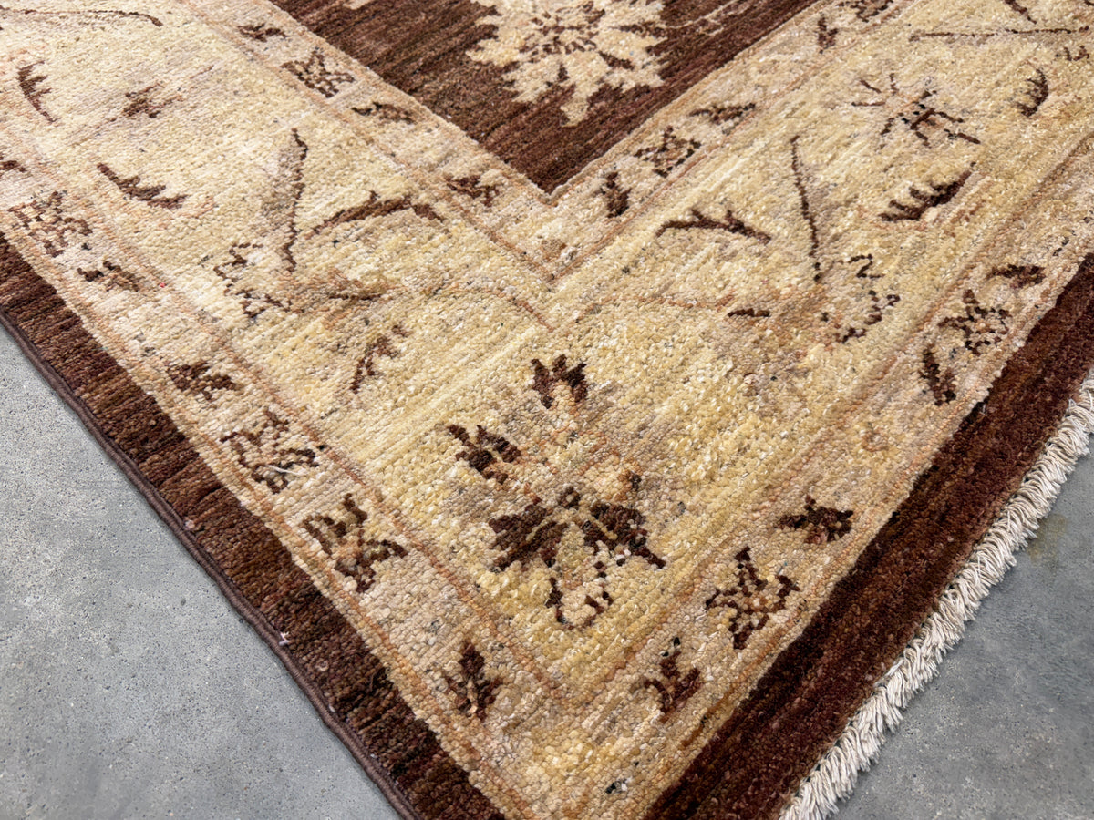 Hand-Knotted Pishawar Rug - 6'7"x9'5"