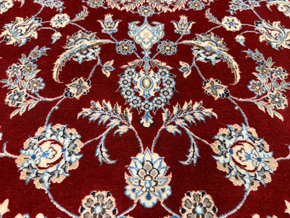 Hand-Knotted 6 La Persian Nain Rug - Signed Habibian - 5'3"x7'3"