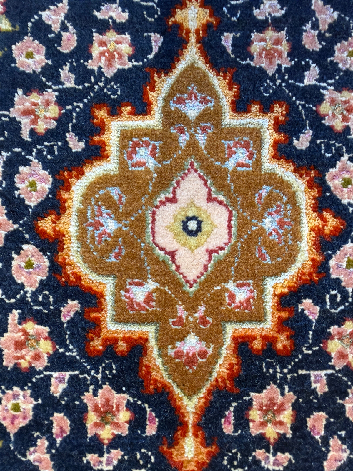 Hand-Knotted Persian Tabriz Rug - 1’x1’6”