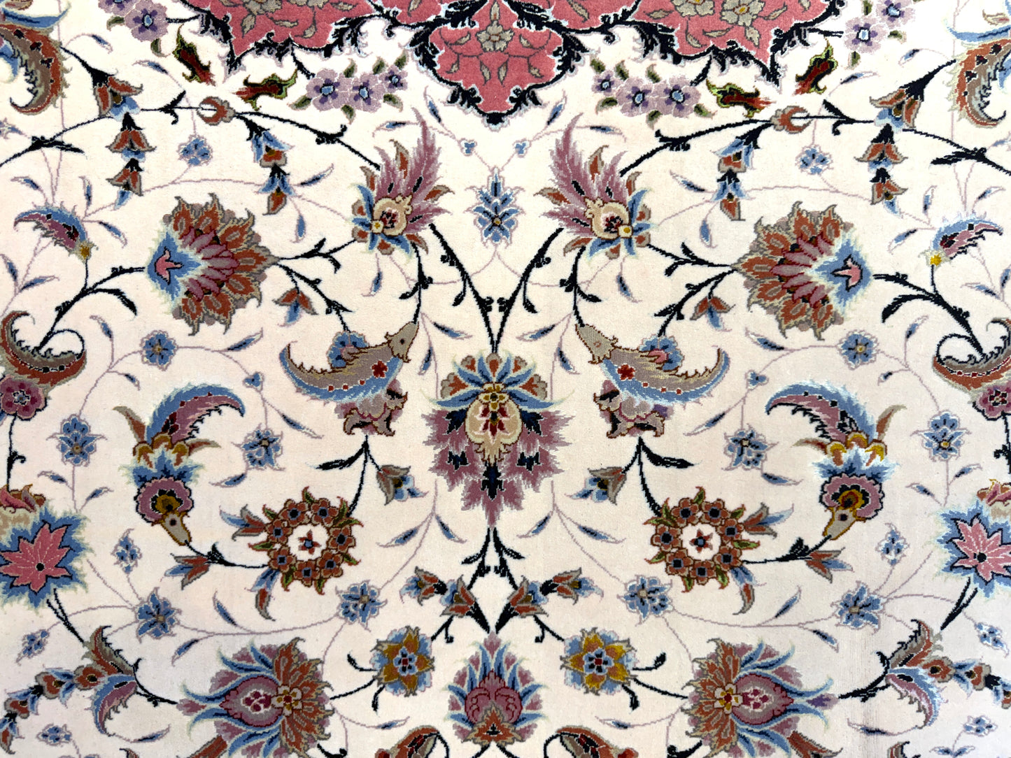 Hand-Knotted 80 Raj Persian Tabriz Rug - Signed Ghadimi - 9’9”x12’11”