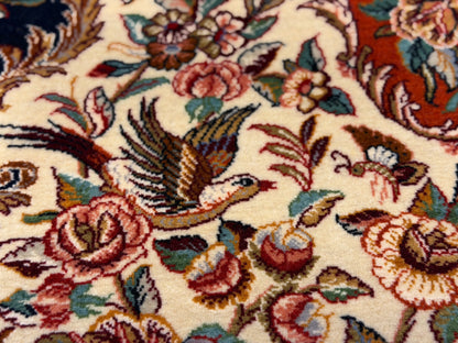 Hand-Knotted Persian Sarouk Rug - 4’5”x6’6”