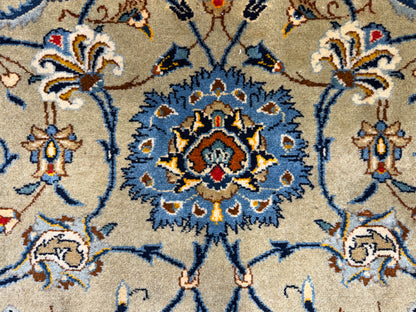 Hand-Knotted Persian Kashan Rug - 9’9”x13’8”