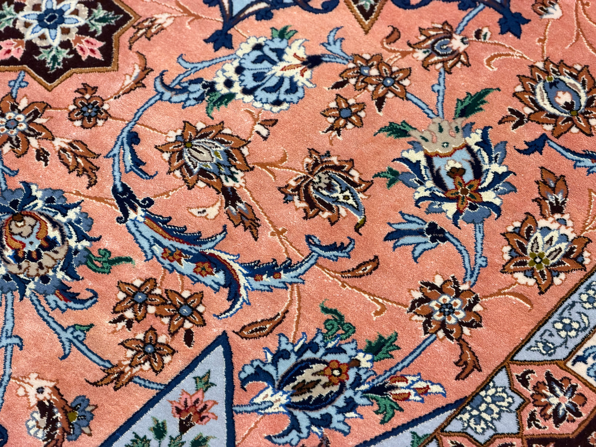 Hand-Knotted Persian Isfahan Rug - Signed Asachi - 5’x7’8”