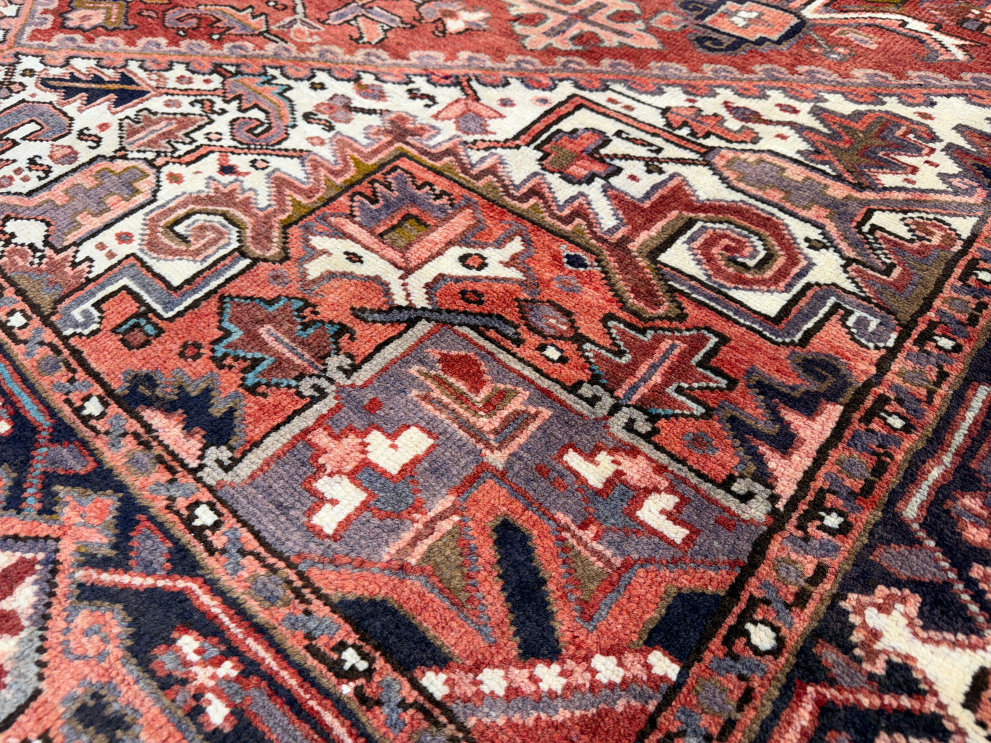 Hand-Knotted Persian Heriz Rug - 8’3”x11’2”