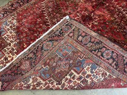 Hand-Knotted Persian Heriz Rug - 10’3”x13’3”
