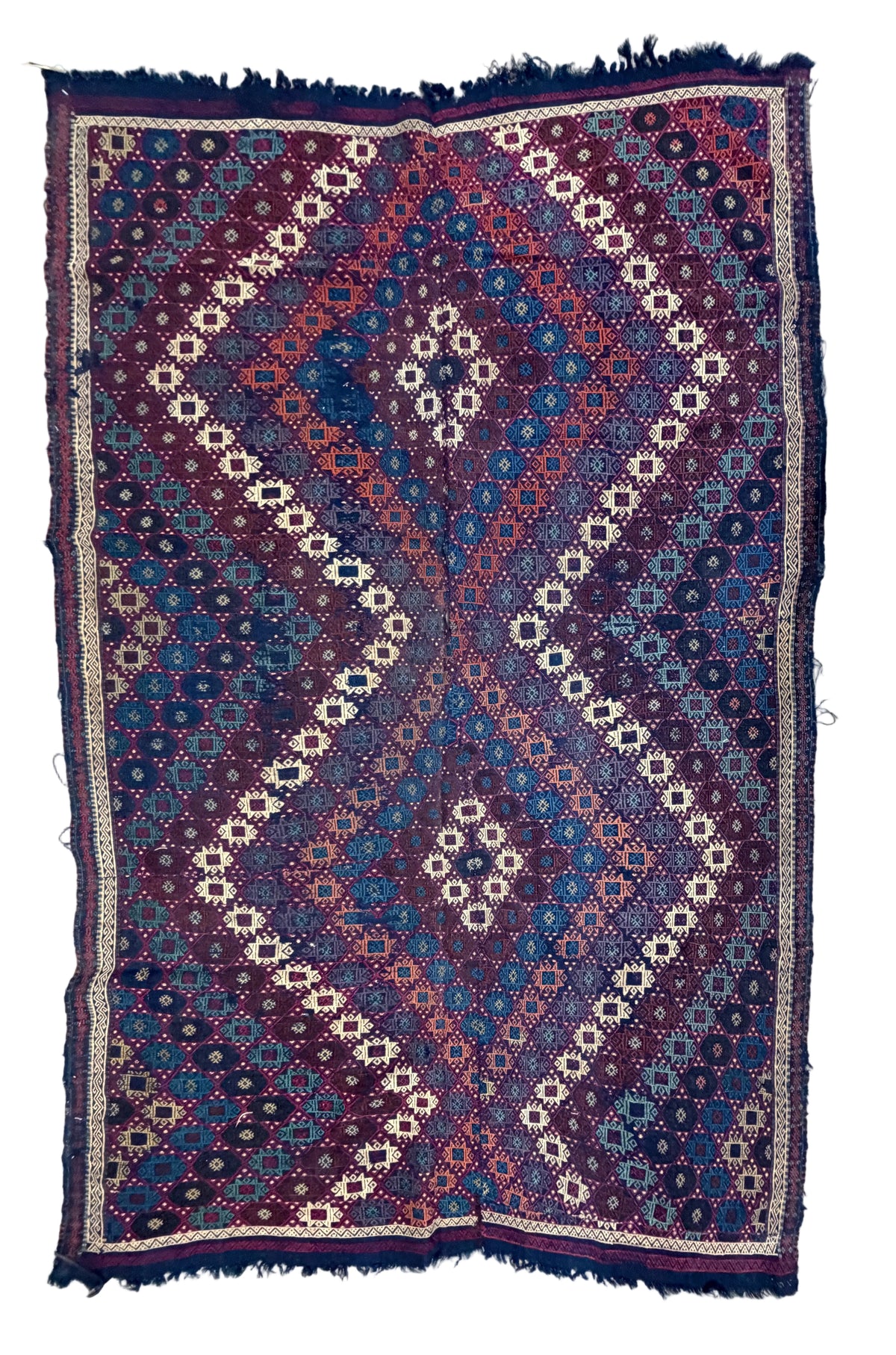 Antique Flatweave Persian Kilim Rug - 5’3”x8’3”