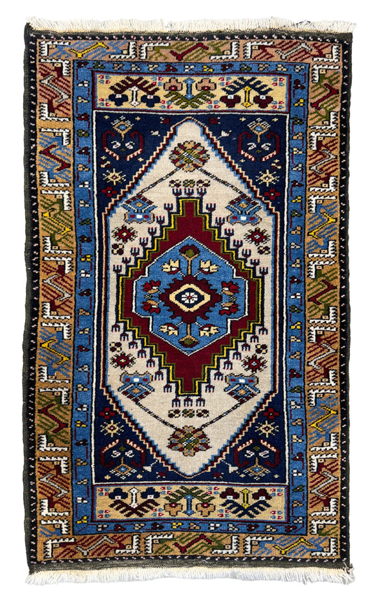 Hand-Knotted Balouchi Rug - 2’2”x3’7”