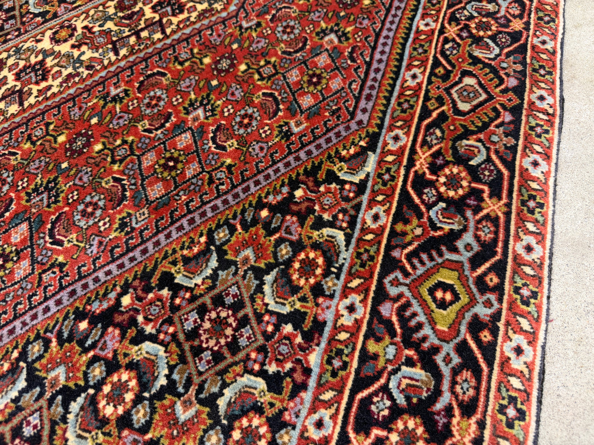 Hand-Knotted Persian Bidjar Rug - 3'8"x5'8"