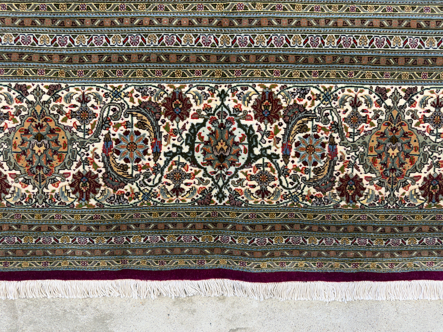 Hand-Knotted Persian Tabriz Mahi Rug - 10’x13’5”