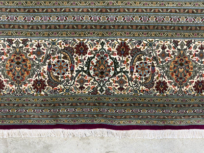 Hand-Knotted Persian Tabriz Mahi Rug - 10’x13’5”