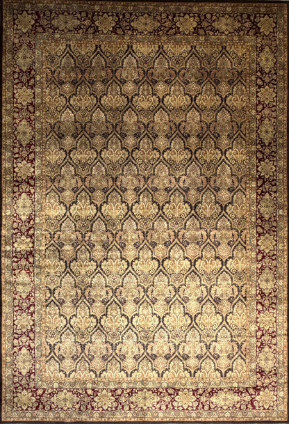 9’7”x13’11” Hand-Knotted Wool PakPersian Area Rug