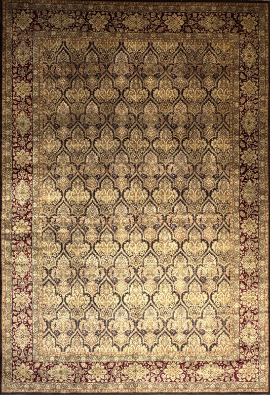 9’7”x13’11” Hand-Knotted Wool PakPersian Area Rug