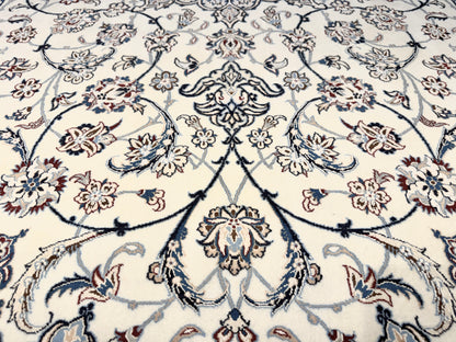 Hand-Knotted Persian Nain 6 La Rug - 4’4”x7’2”