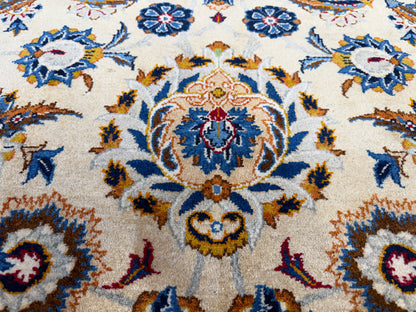 10’6”x14’6” Hand-Knotted Persian Kashan Area Rug