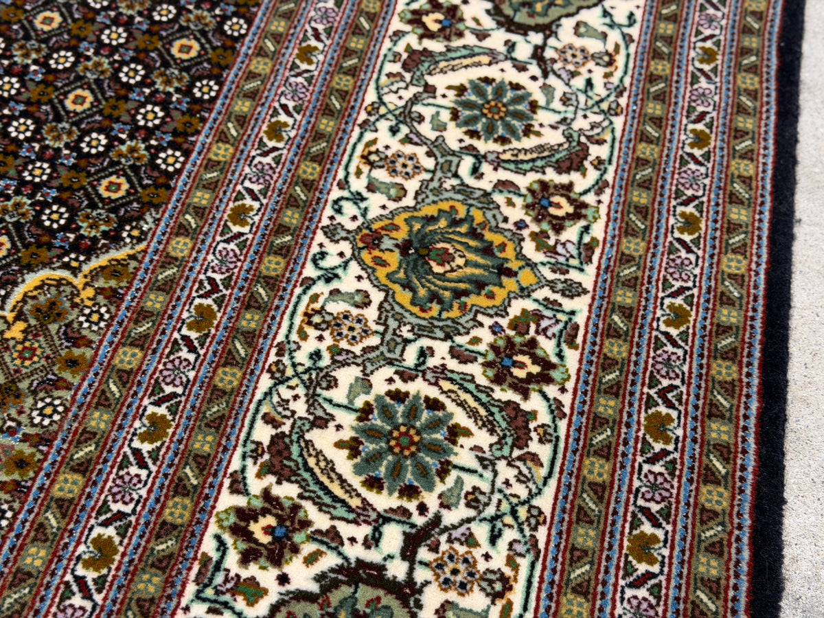 Hand-Knotted Persian Tabriz Mahi Rug - 6'10"x10'5"