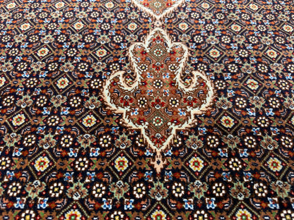 Hand-Knotted Persian Tabriz Mahi Rug - 5'1"x7'2"