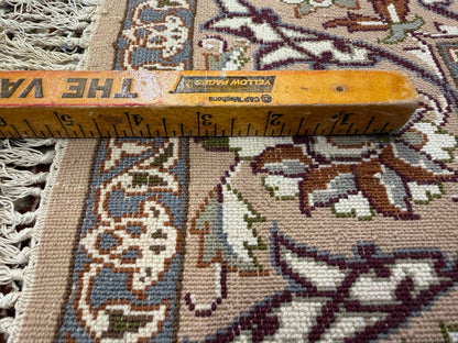 Hand-Knotted Pictorial Persian Isfahan Rug - 3’7”x5’10”