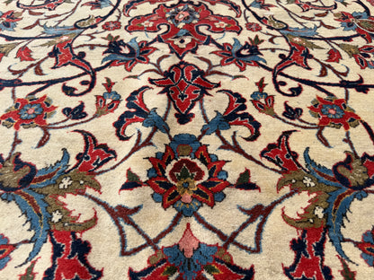 Antique Hand-Knotted Persian Isfahan Rug - 11’2”x18’
