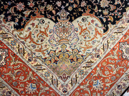 10’x13’ Hand-Knotted 70 Raj Persian Tabriz Rug